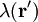 \lambda(\mathbf{r^\prime})
