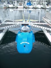 Experimental sub with hydrofoils in Monterey Bay