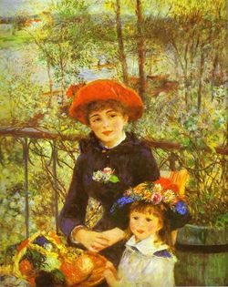On the Terrace, oil on canvas, 1881, Art Institute of Chicago