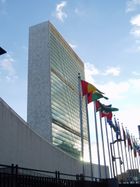 The Secretariat building at the UN headquarters