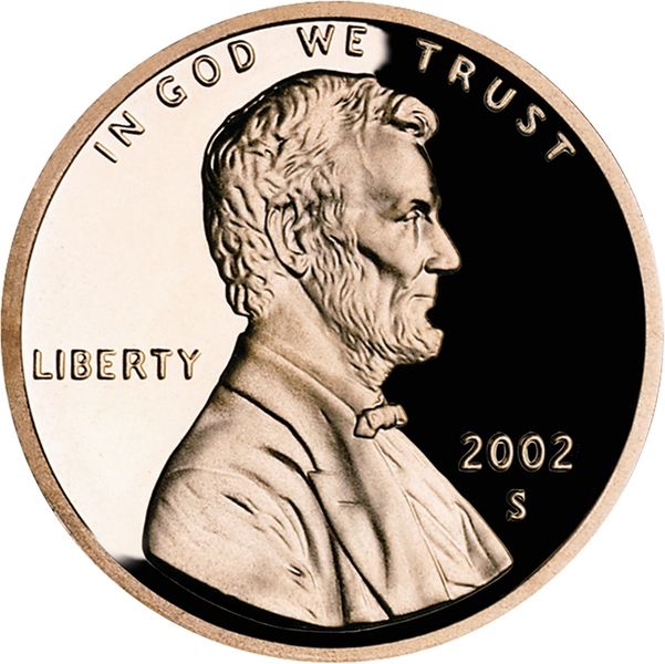 601px United States penny2C obverse2C 2002