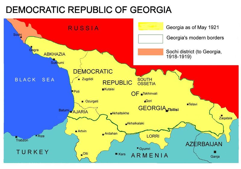 ملف:Democratic Republic of Georgia map.jpg