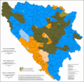 Linguistic structure of Bosnia and Herzegovina by municipalities in 2013