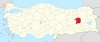 موقع محافظة بينگول في تركيا