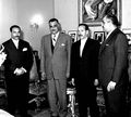 استقبال رئيس الديوان الملكى الليبى البوصيري الشلحي، 15 يناير 1962