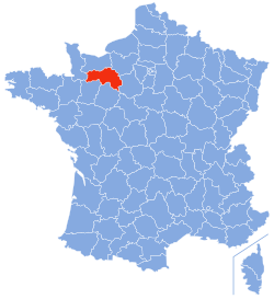Location of Orne in France