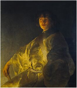 Young Man in a Yellow Robe Jan Lievens, c. 1630–1631