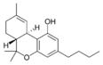 Chemical structure of Δ9-tetrahydrocannabinol-C4