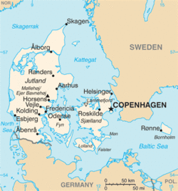 كوپنهاگن Copenhagenموقع