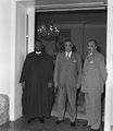 عبد الناصر يستقبل الأمير السنوسى وحسن إبراهيم 22 يناير 1958
