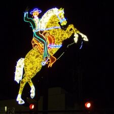 Yellow was valued for its high visibility. Las Vegas became a showcase of neon art and advertising.