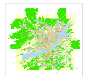خريطة مدينة كيبك