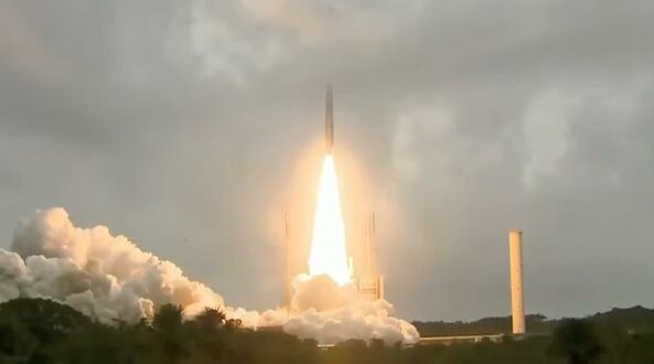 Ariane 5 moments after lift-off