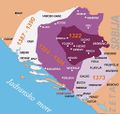 توسع مملكة البوسنة في القرن 14.
