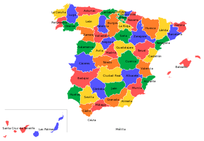 مقاطعات اسبانيا