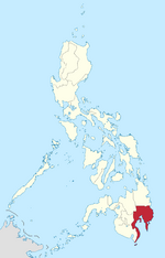 Map of the Philippines highlighting Davao Region