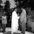 استقبال ملك ليبيا ادريس الأول بمنزل جمال عبد الناصر 5 يونيو 1955