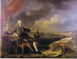 سباستياو خوسيه ده كارڤالو إ ملو، مركيز پومبال، "طرد اليسوعيين" بريشة لوي-ميشل ڤان لو وكلود-جوزيف ڤرنيه, 1767.