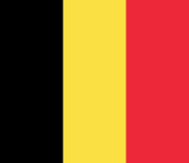 Flag of Belgium (1831). The yellow comes from the yellow lion in the coat of arms of the Duchy of Brabant, founded in 1183–84.