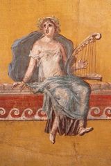 Yellow ochre was often used in wall paintings in Ancient Roman villas and towns.