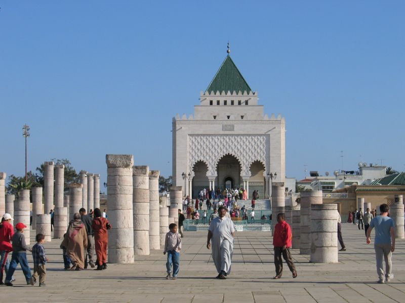 ملف:Rabat Mausole MohammedV.jpg