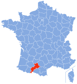 Location of Haute-Garonne in France