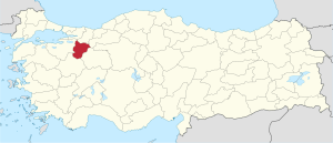 موقع محافظة بيلجيك في تركيا.