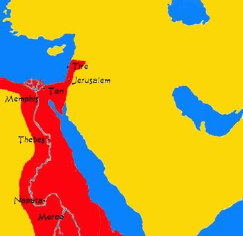مصر الكوشية في 700 ق.م..