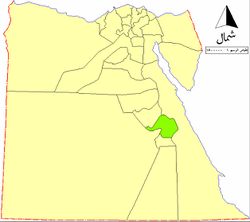 موقع محافظة قنا في مصر
