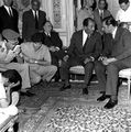 حضور رئيس ليبيا معمر القذافي الى مصر للتعزية في وفاة عبد الناصر، 29 سبتمبر 1970