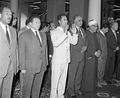 اداء صلاة الجمعة مع الرئيس الليبى معمر القذافي بمسجد السيدة زينب، 12 يونيو 1970
