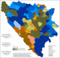 Linguistic structure of Bosnia and Herzegovina by municipalities in 2013