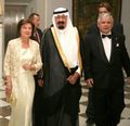 With Abdullah of Saudi Arabia