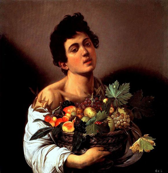 ملف:Caravaggio - Fanciullo con canestro di frutta.jpg