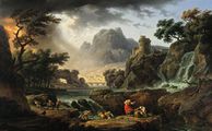 Mountain Landscape with Approaching Storm, 1775, متحف الفن بدالاس
