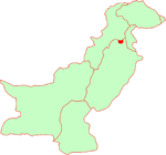 Location within Pakistan