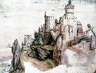 Castle Segonzano, 1502, gouache and watercolour on paper