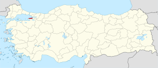 موقع محافظة يالوڤا في تركيا