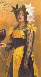 Portrait of Madame Kuznetsova, by Ilya Repin. (1901)
