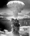 الأنفجار النووي للقنبلة التي إلقيت على مدينة ناكاساكي باليابان