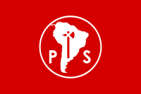 Flag of the Socialist Party of Chile.svg