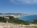 Playa d'en Bossa beach looking North towards Ibiza town