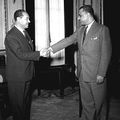 استقبال خليل القلال سفير ليبيا بالقاهرة 31 ديسمبر 1956