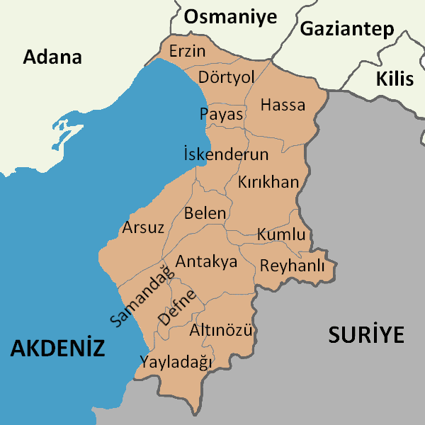 ملف:Hatay location districts.png