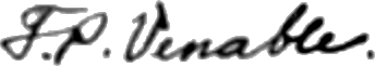 ملف:Signature of Francis Preston Venable (1856–1934).png