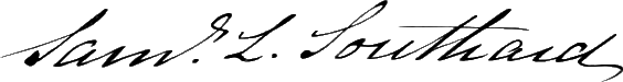 ملف:Signature of Samuel Lewis Southard (1787–1842).png