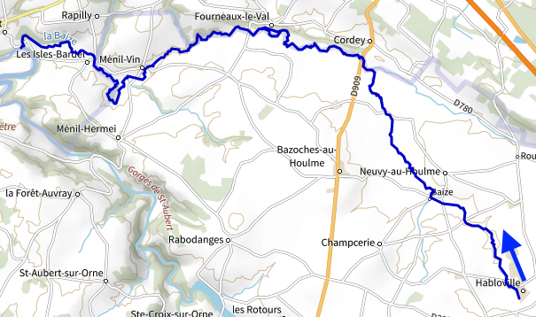 ملف:Baize (affluent de l'Orne en rive droite) OSM.png