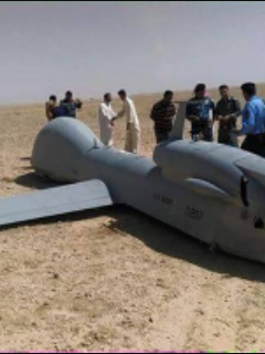 طائرة تجسس أمريكية تم اسقاطها عي بادية المثنى