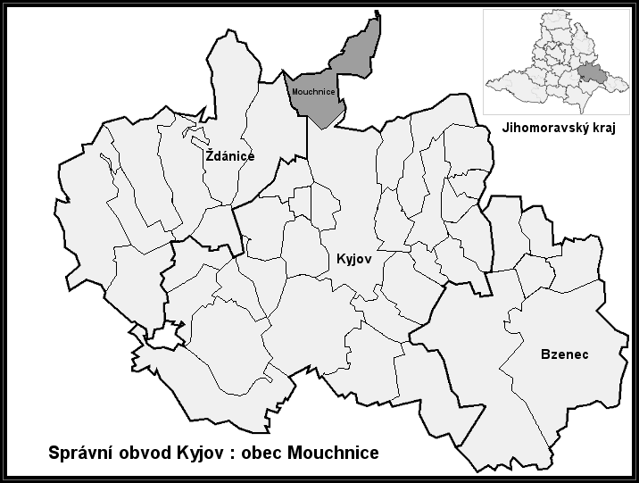 ملف:Správní oblast Kyjov - obec Mouchnice.gif