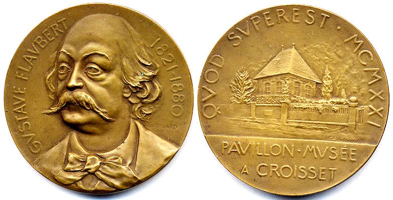 ملف:Médaille musee Flaubert Cosset A.jpg